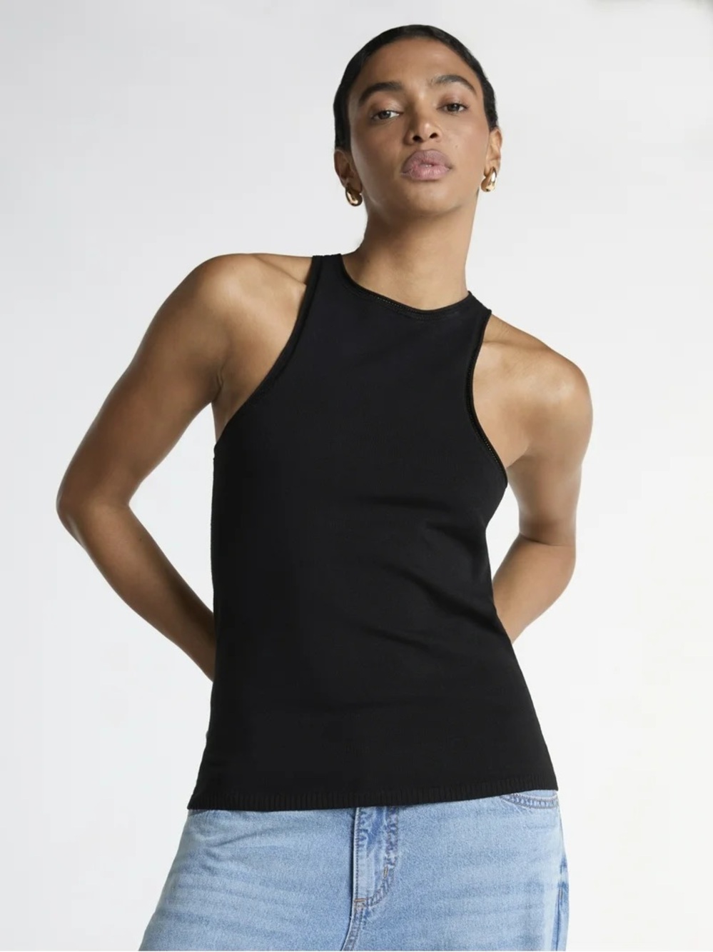Scoop Women's Cutaway Sweater Tank Top